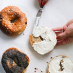 Deke's Bagel with Spread of Cream Cheese